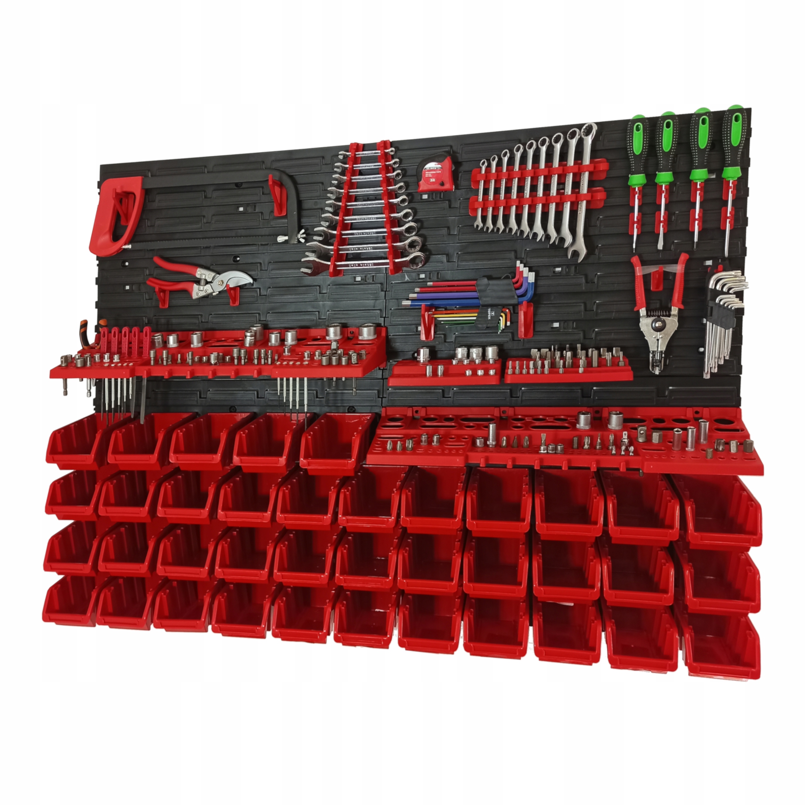 TABLICA NARZĘDZIOWA WARSZTATOWA 115x78cm 38 kuwet