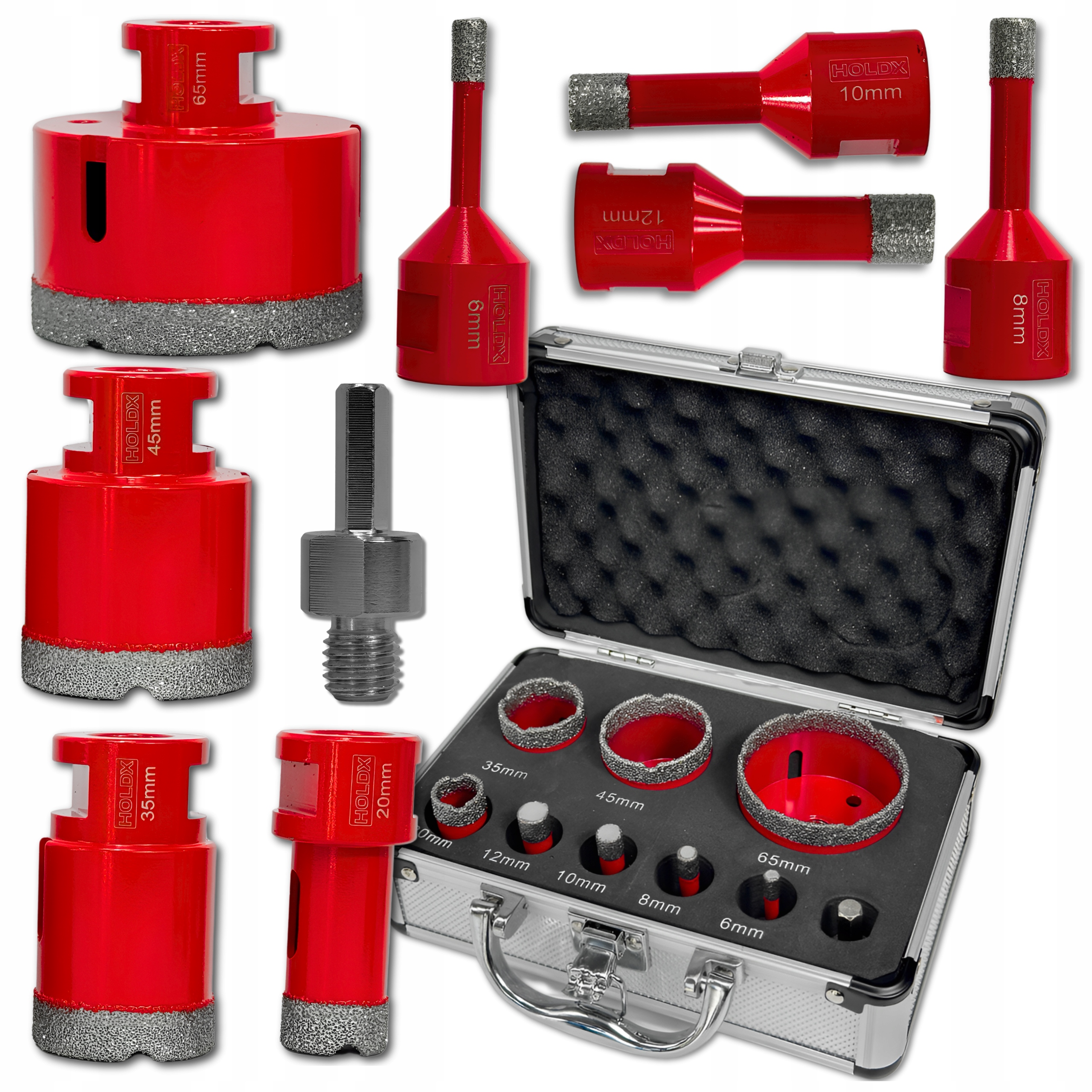 Zestaw Otwornic Diamentowych 9 Elementów