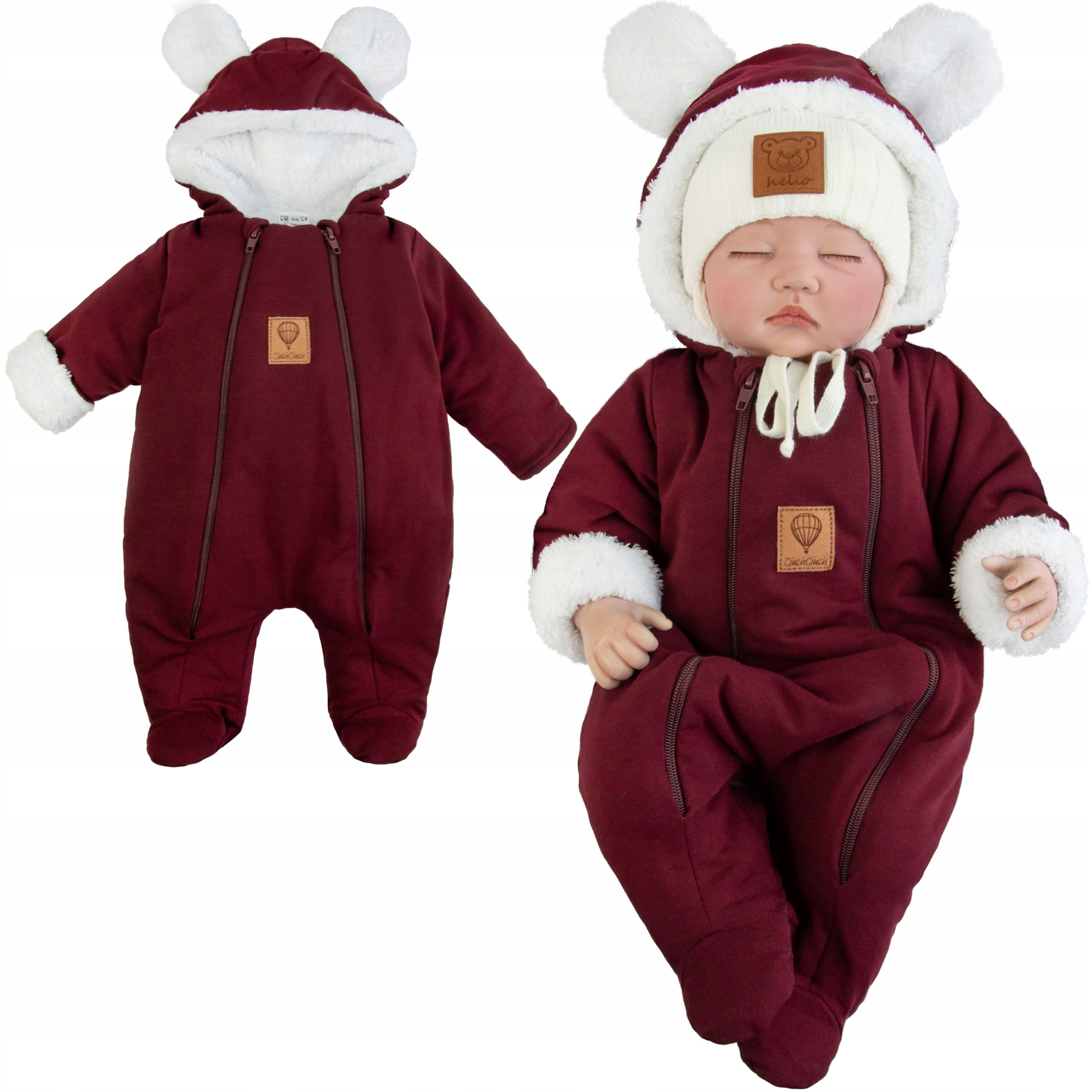 Kombinezon OCIEPLANY FUTERKIEM jesień zima 74