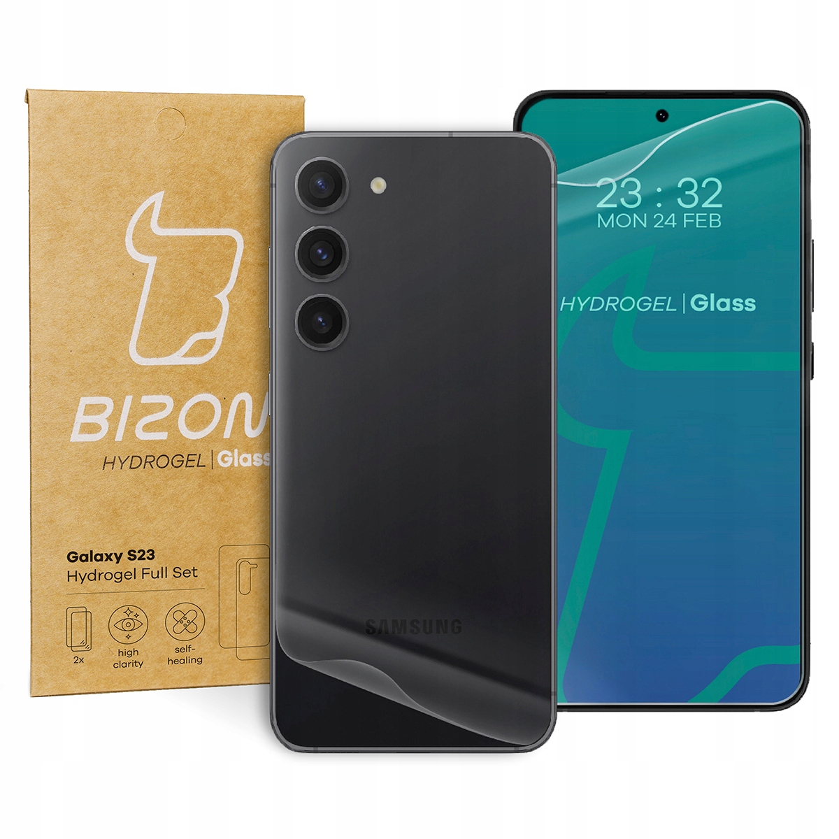 

Folia hydrożelowa na tył i przód Bizon Galaxy S23