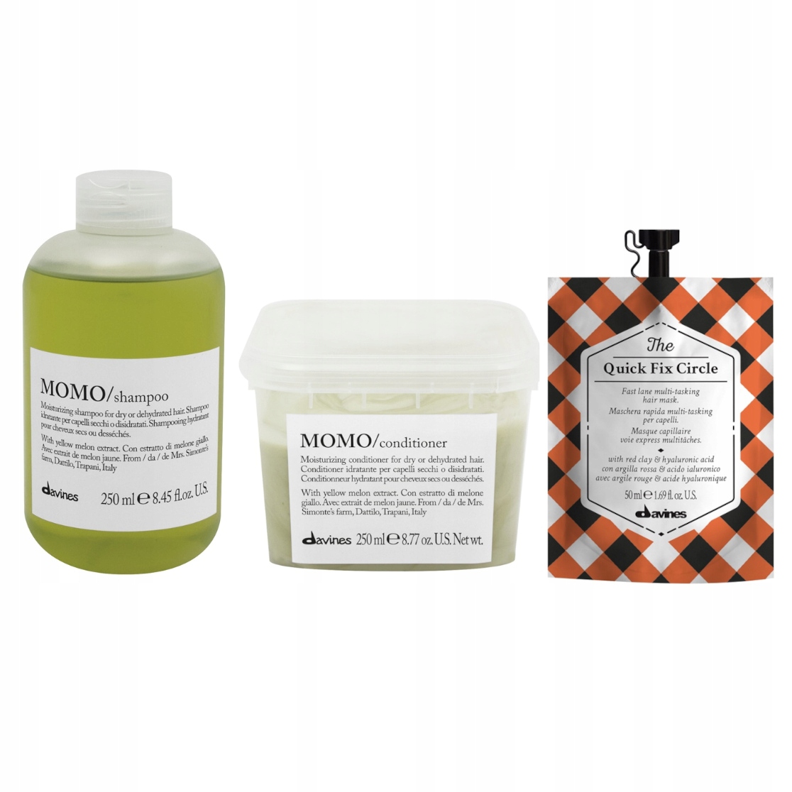 Davines Momo And Quick Fix Hydratační Sada