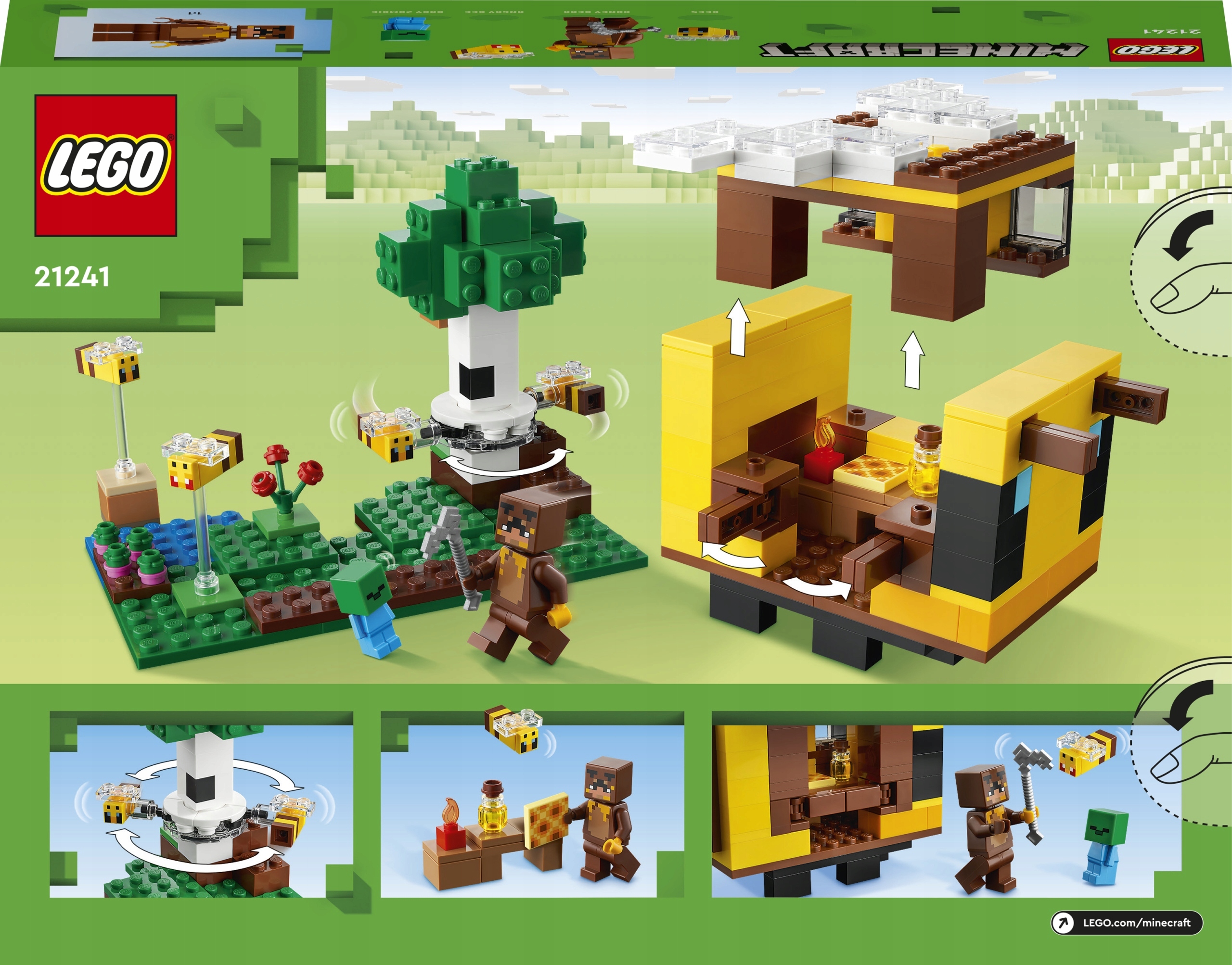LEGO Minecraft 21241 Pszczeli ul Numer produktu 21241