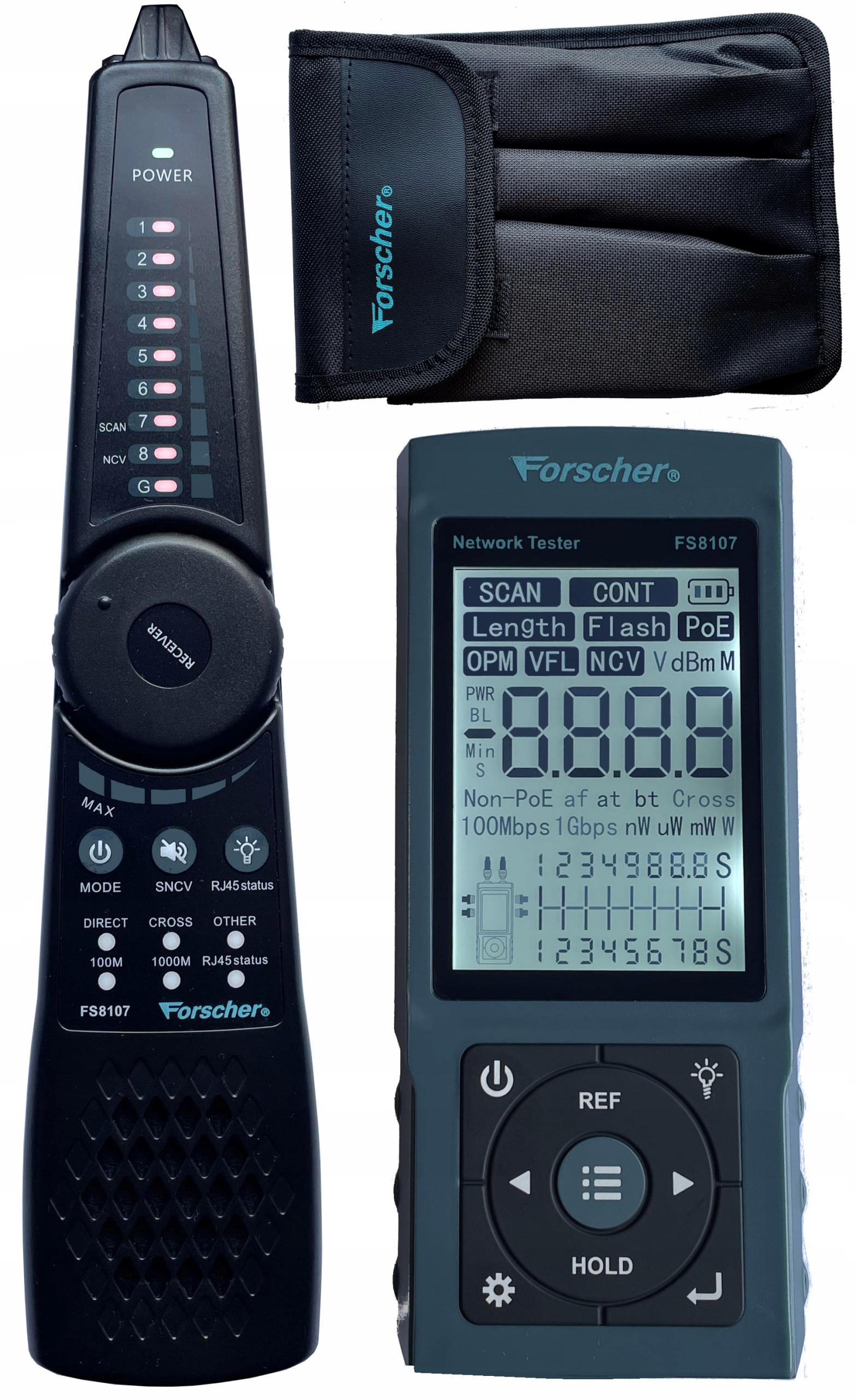 Precyzyjny Szukacz Par Tester sieci Lan Moc Optyczna FS8107 Forscher