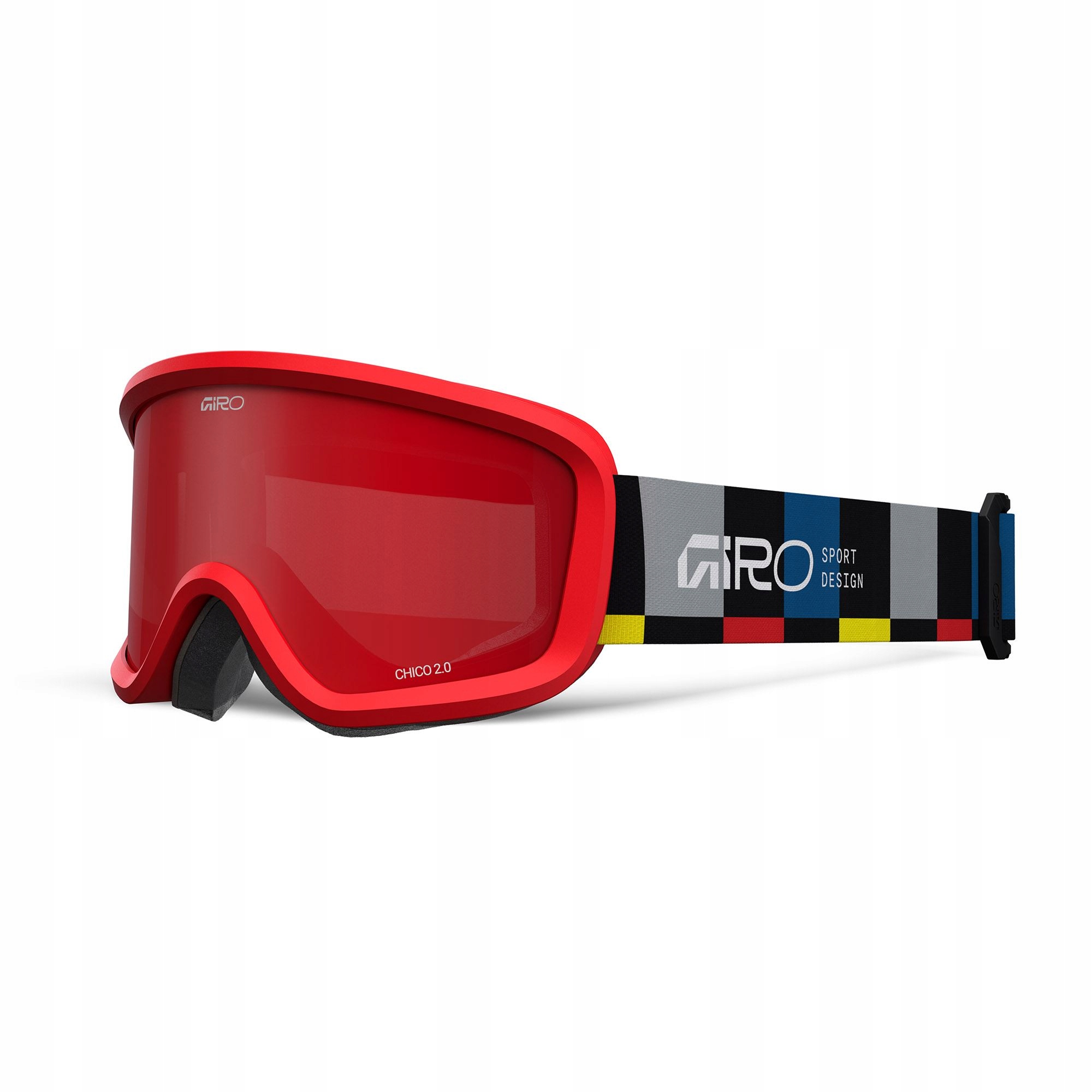 Giro Chico 2.0 Black Blocks-amber Scarlet