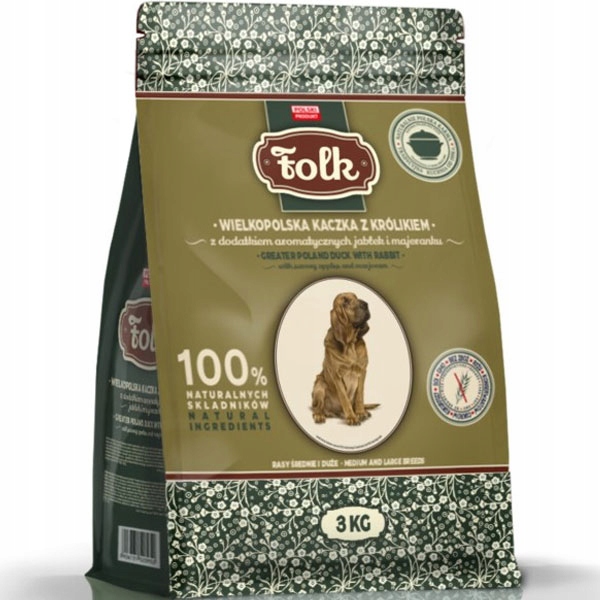 Pupil Folk M/L Wielkopolska Kaczka Królik 3kg