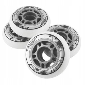 Kółka Do Rolek Łyżworolek Białe 70x24mm 82A 4 Szt