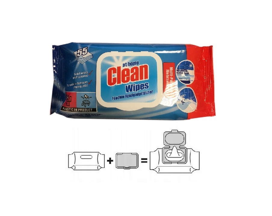 

At Home Ściereczki Czyszczące Regular 55szt
