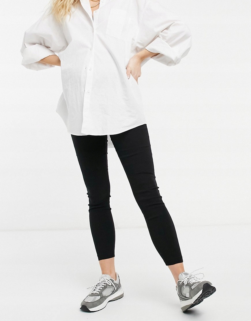 DESIGN MATERNITY SPODNIE Z WYSOKIM STANEM XXS Wzór dominujący bez wzoru