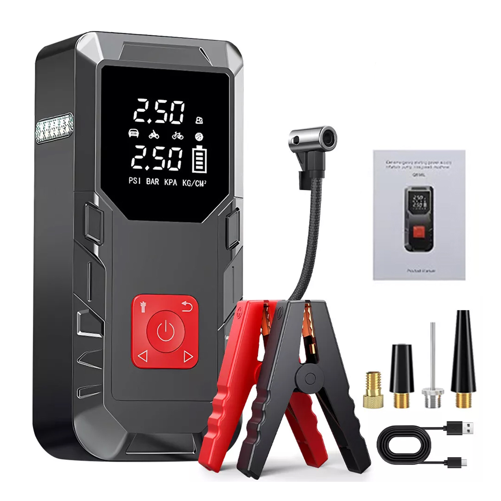 Startér Jump Starter Booster Powerbank 99800 Mah s Led osvětlením