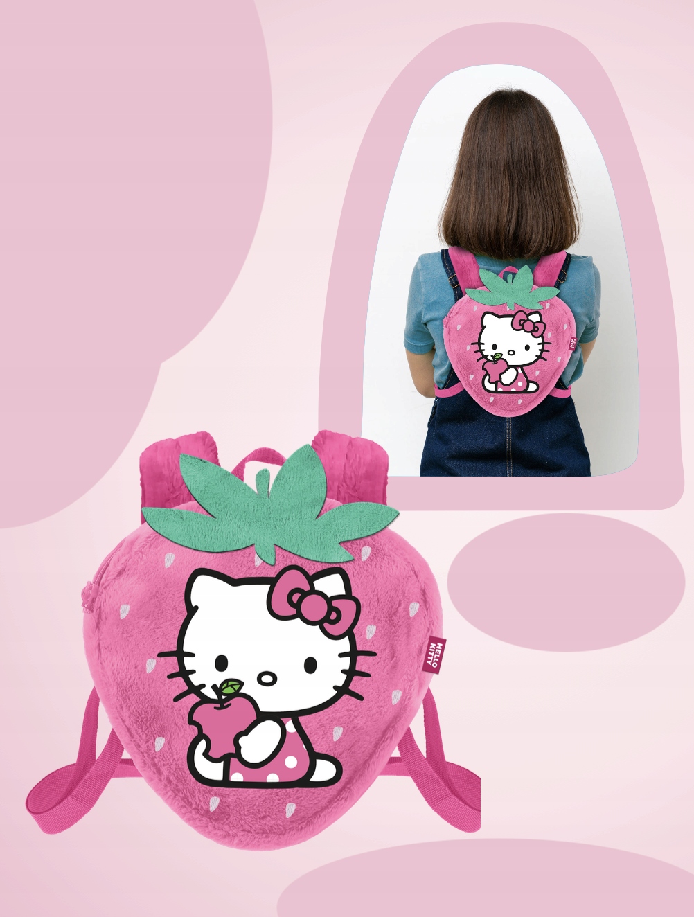 Hello Kitty Strawberry Mini batoh "25x22x12 cm