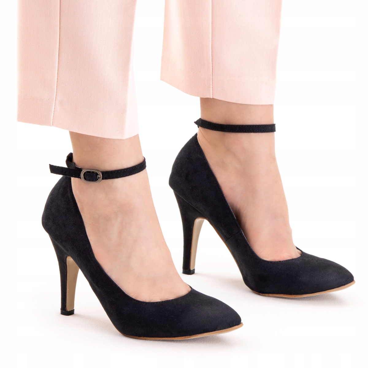 

Szpilki czółenka wąskie obcas 9,5cm wkł.skóra