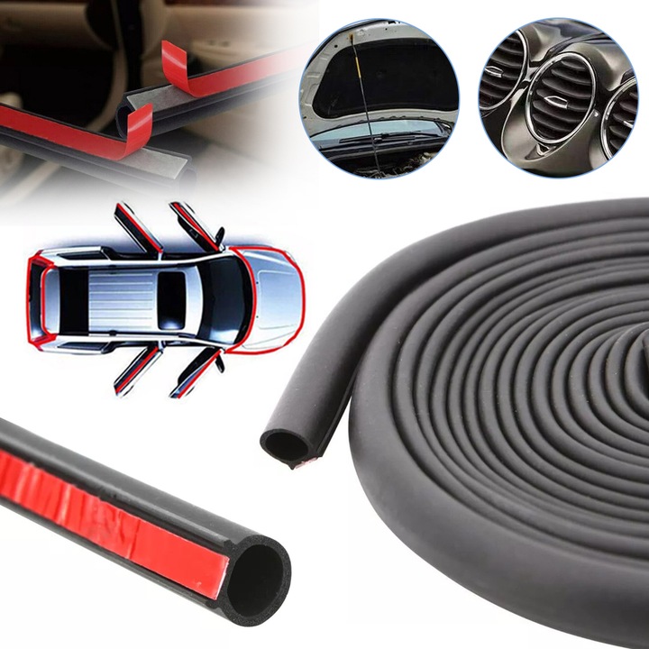 USZCZELKA DO DRZWI OKNA 10x9mm UNIWERSALNA SAMOPRZYLEPNA CZARNA TYP O 1m Kod producenta Uszczelka TYP O do drzwi i okien 10x9mm