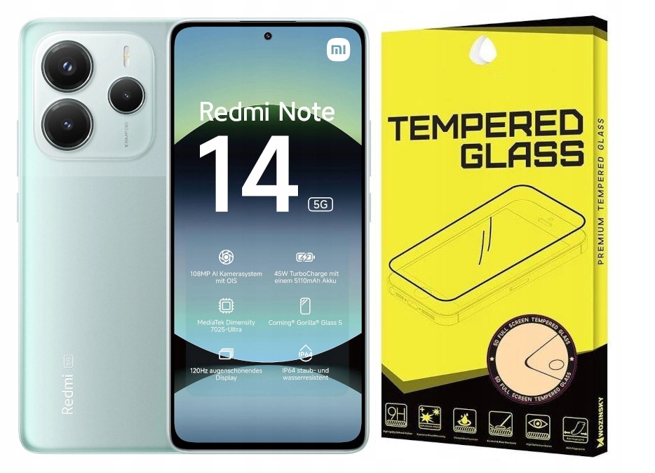 Smartfón Xiaomi Redmi Note 14 5G 8/256GB Dual Sim Amoled Nfc Zelený Green