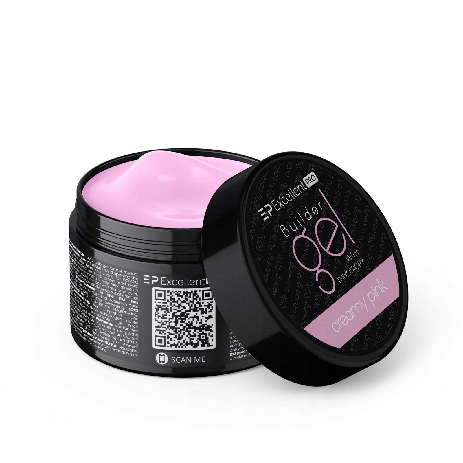 Excellent Pro Stavební Gel S Thixotropií Krémový Pink 50G