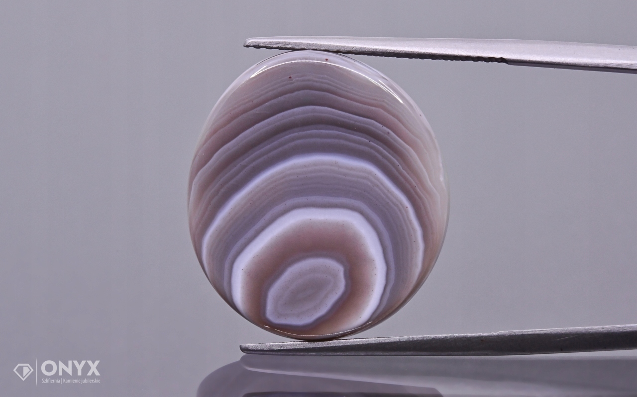 Achát Botswana konvexní nepravidelná dlažba 21x19 mm