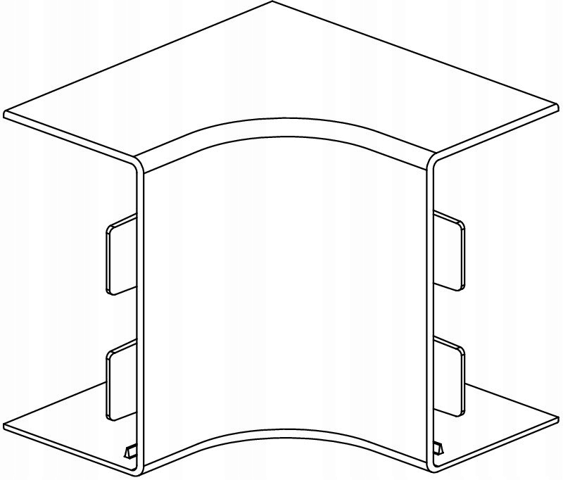 Kształtka naroża wewnętrznego typ WDK HI60110RW Marka OBO Bettermann