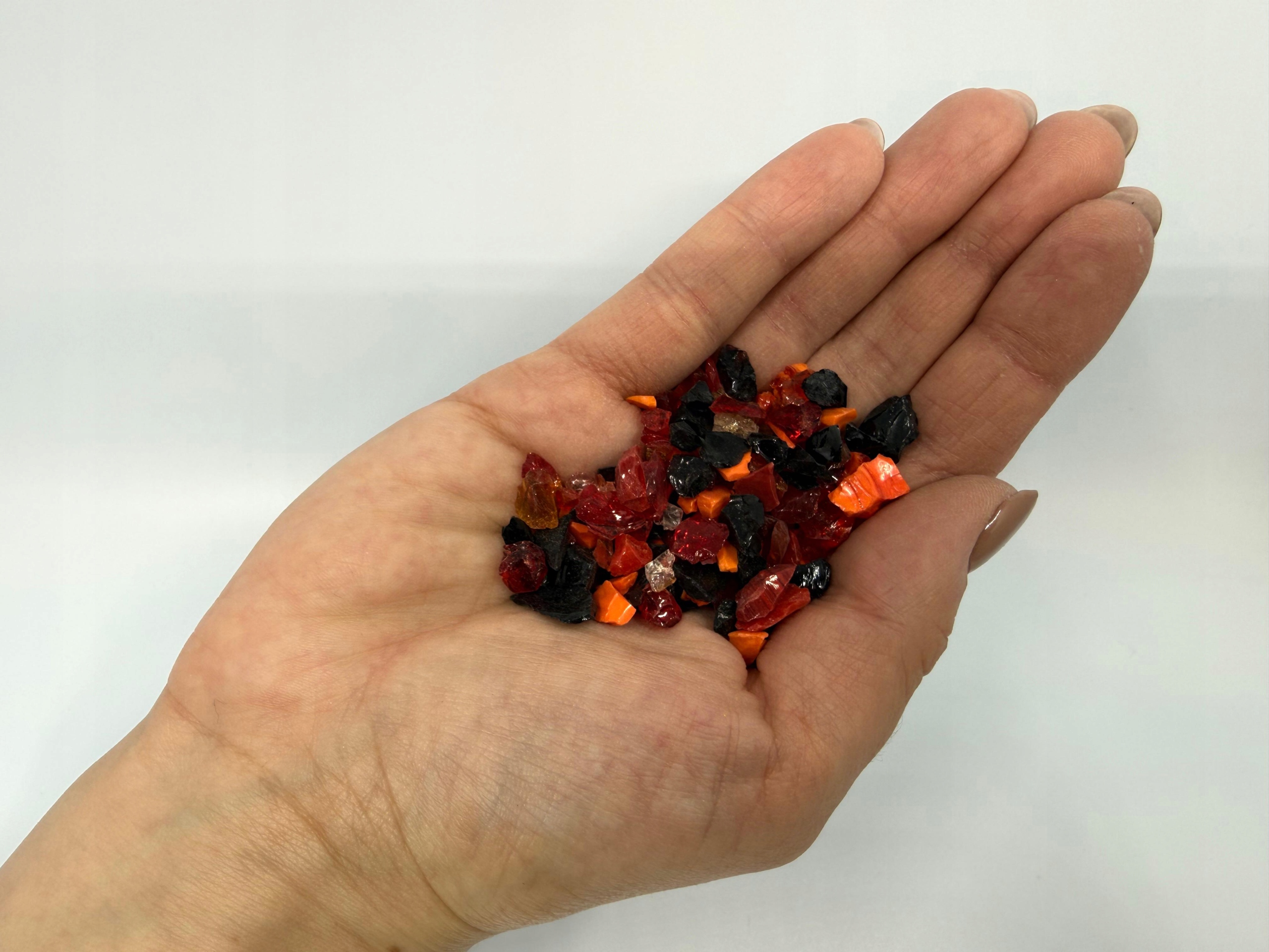 Dekoratívna sklenená krupica Garden Grit mix farieb (36) 10 kg