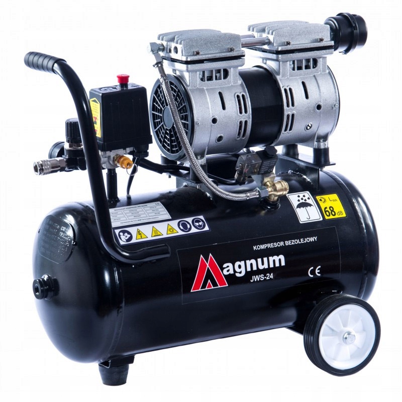 SPRĘŻARKA BEZOLEJOWA CICHA 750W 68dB MAGNUM JWS-24