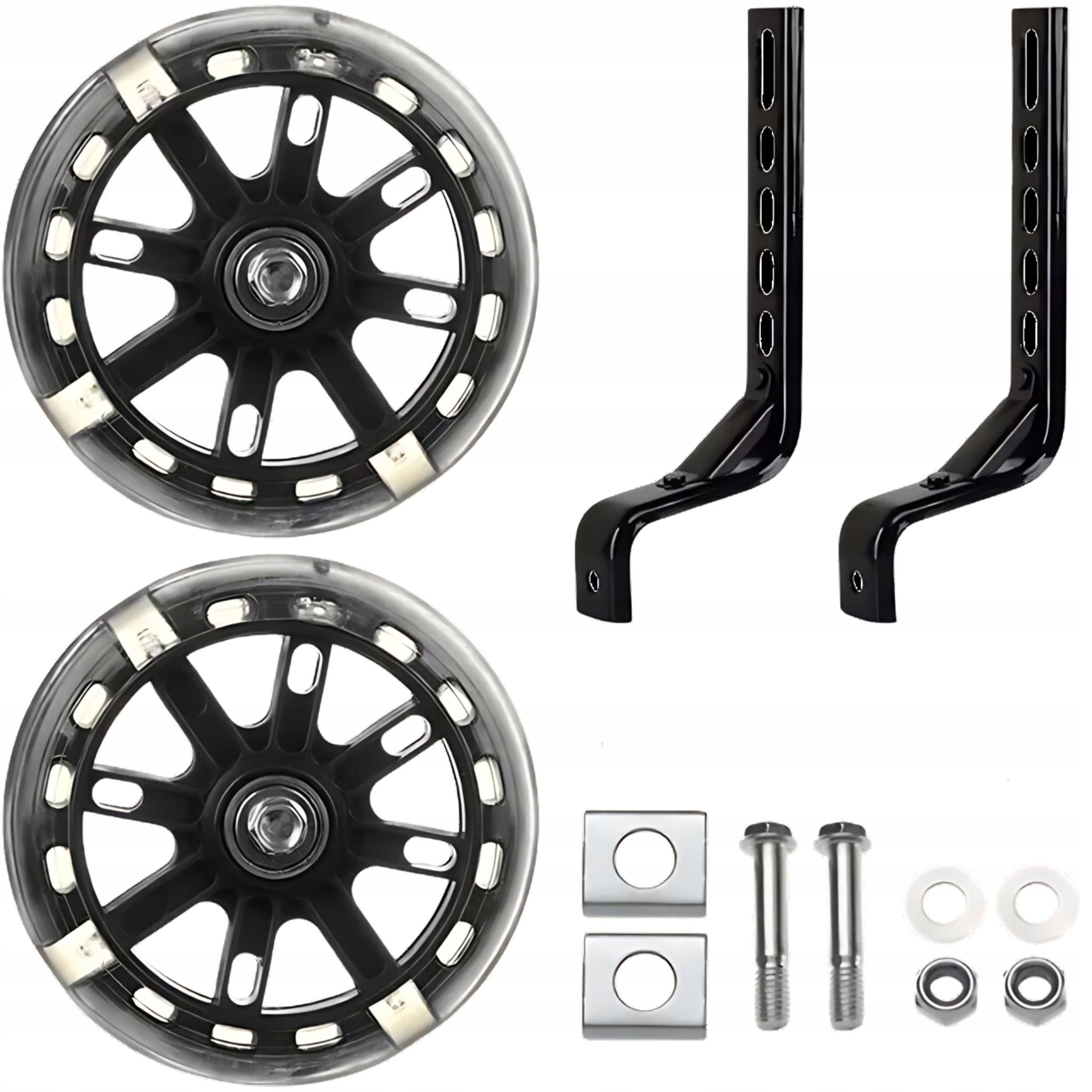 KÓŁKA BOCZNE DO ROWERU DZIECIĘCEGO KOŁA DO ROWERKA ŚWIECĄCE DO NAUKI JAZDY Marka inna marka