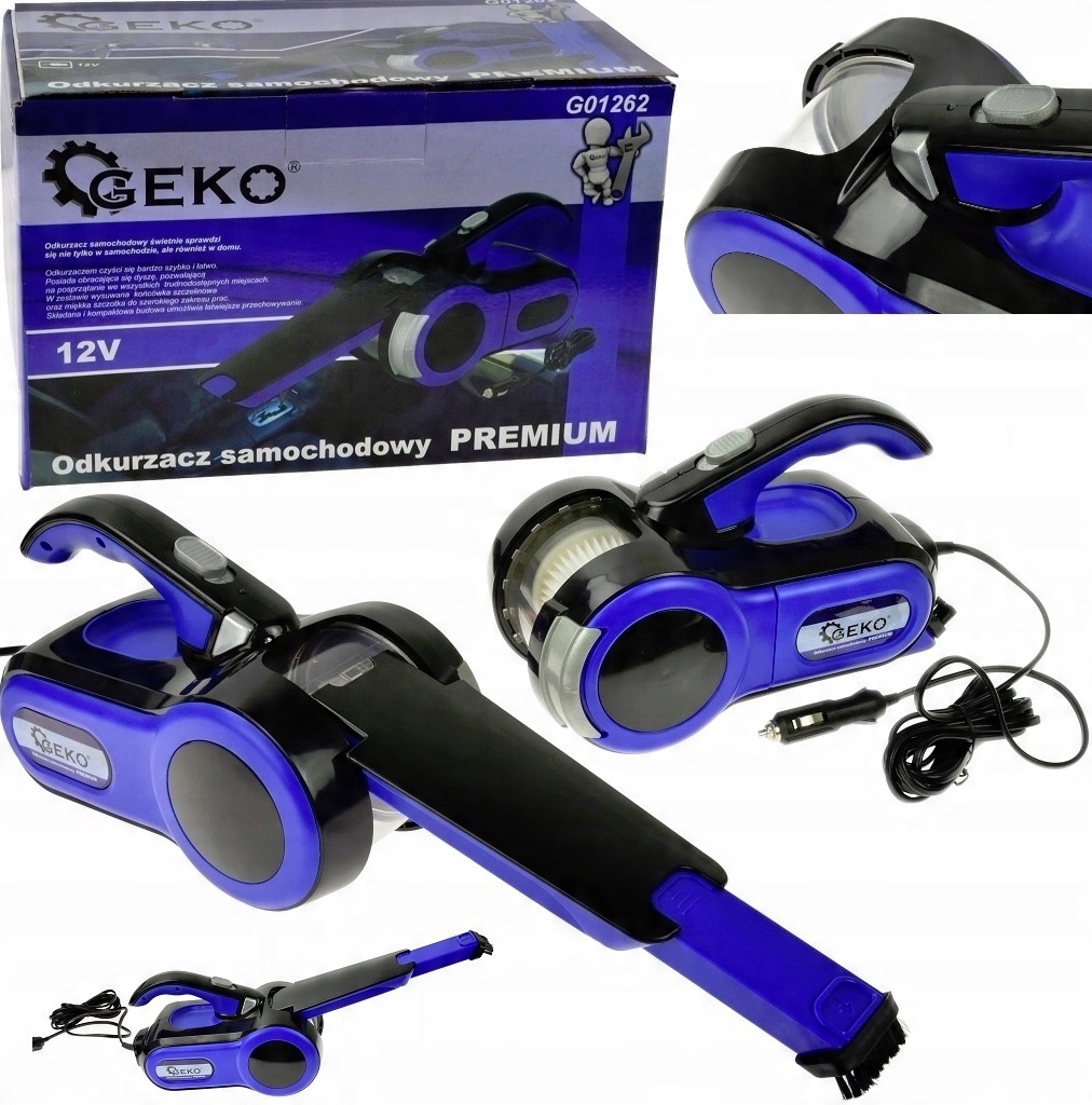 

Odkurzacz Samochodowy Bezworkowy 12V 80W Premium