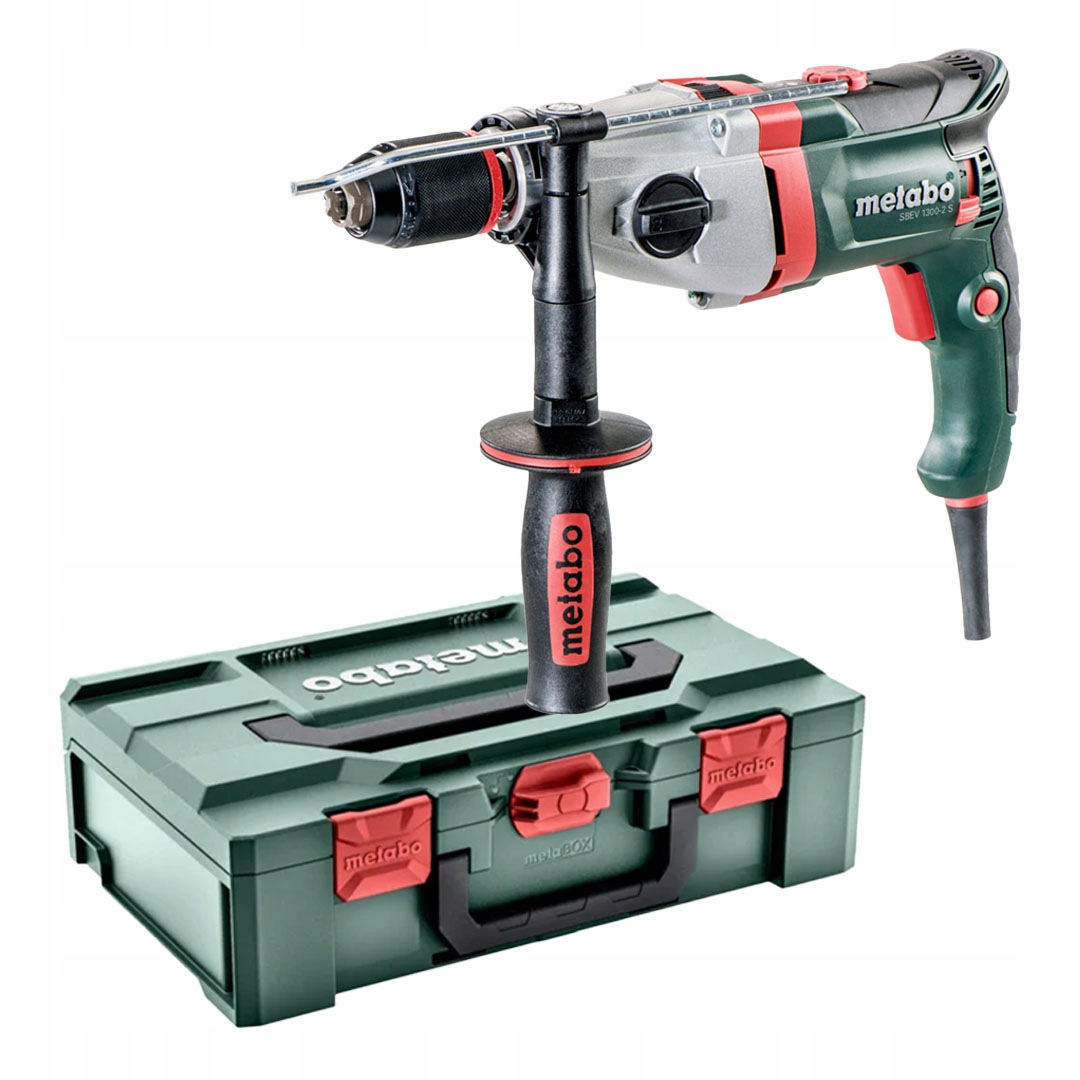 Wiertarka udarowa dwubiegowa Metabo 600786500 Sbev 1300-2 S 1300W walizka