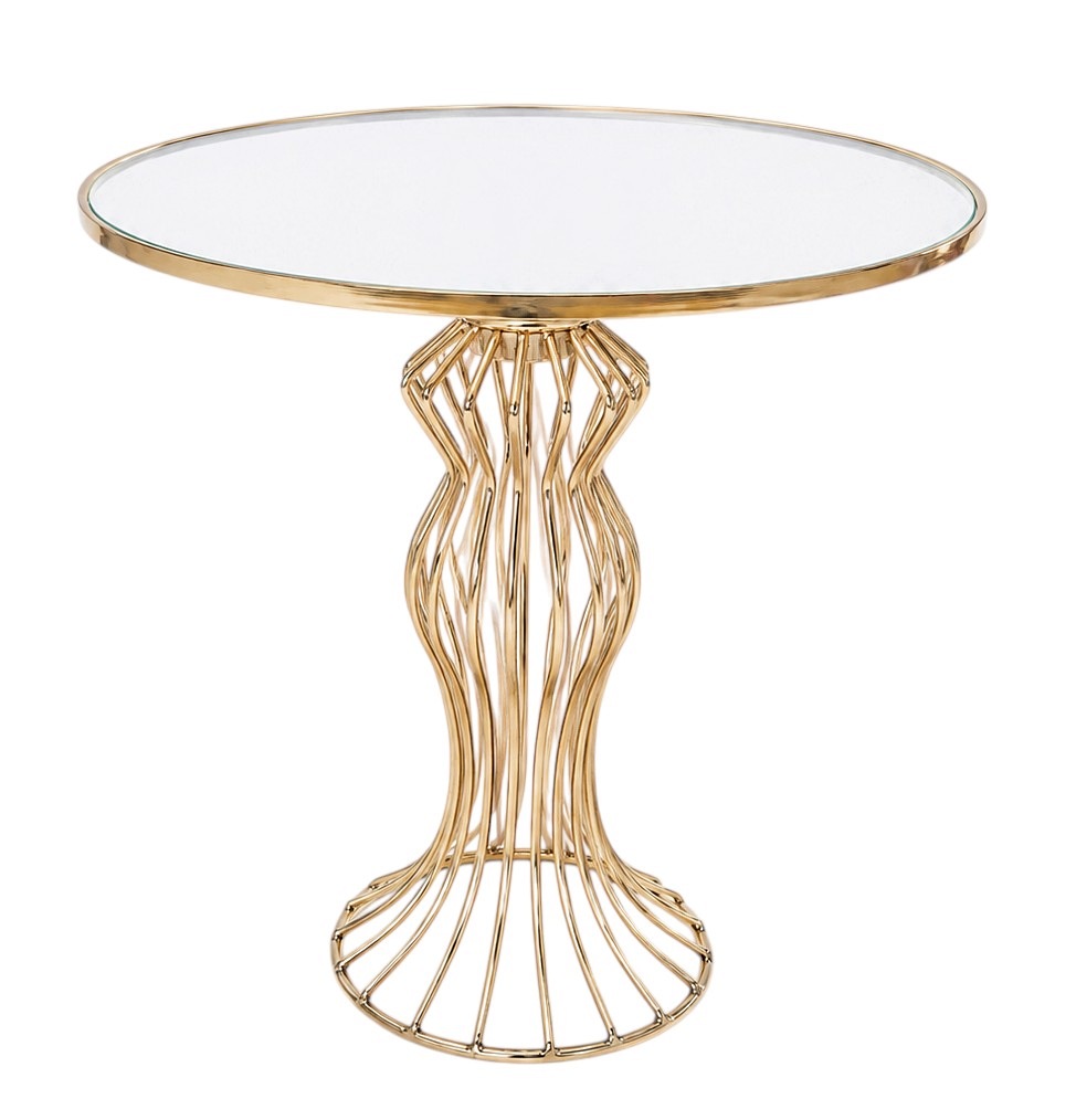 Patera Lustrzana Na Ciasta Owoce Babki Złota Ø20CM BC17701 słodki stół