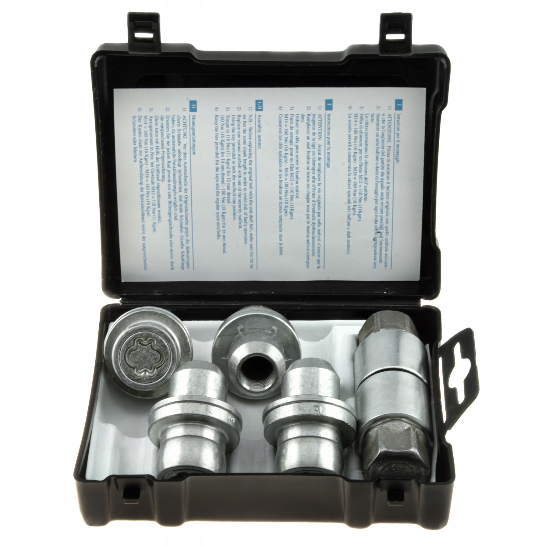 Zabezpečovacie matice M14x1.5x46 mm Plochá podložka Kľúč 22