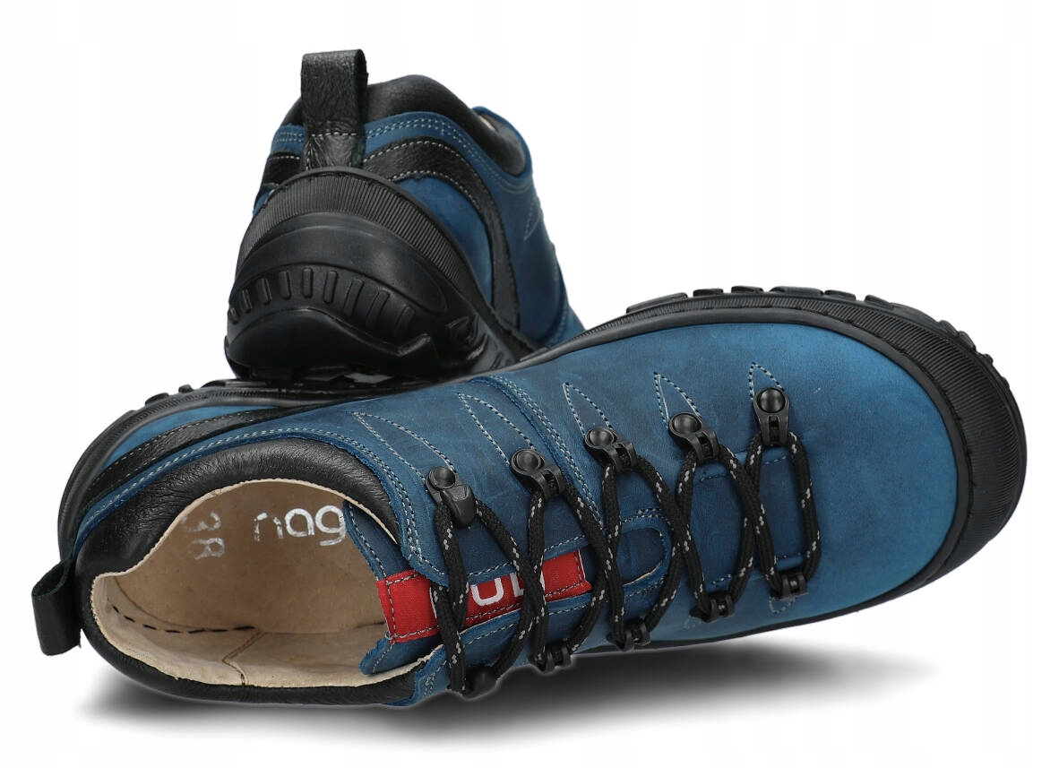 NAGABA 241 KOBALT - WYGODNE, SKÓRZANE, POLSKIE PÓŁBUTY TREKKINGOWE DAMSKIE Waga produktu z opakowaniem jednostkowym 1.2 kg