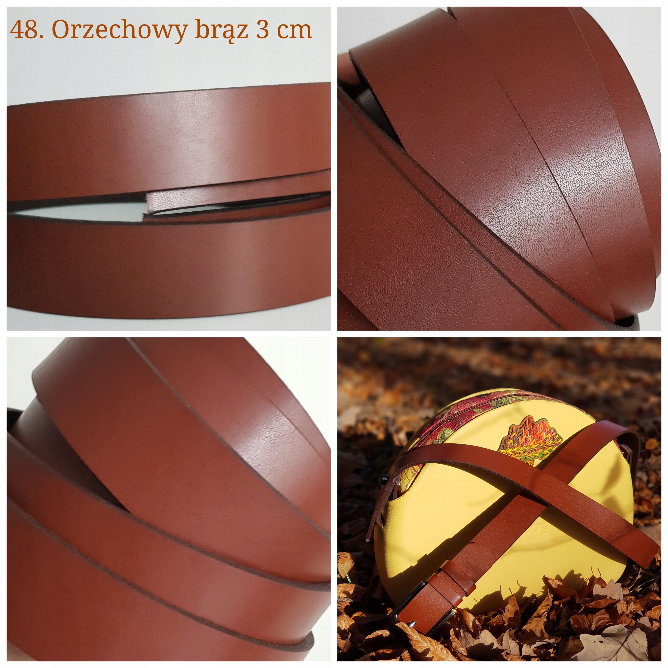 Regulowany pasek skóra 3CM do OBAG Moonlight, Moon Kolor wielokolorowy