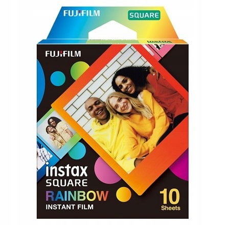 Fujifilm Instax Square Rainbow (10) Film Instant 72 x 86 mm