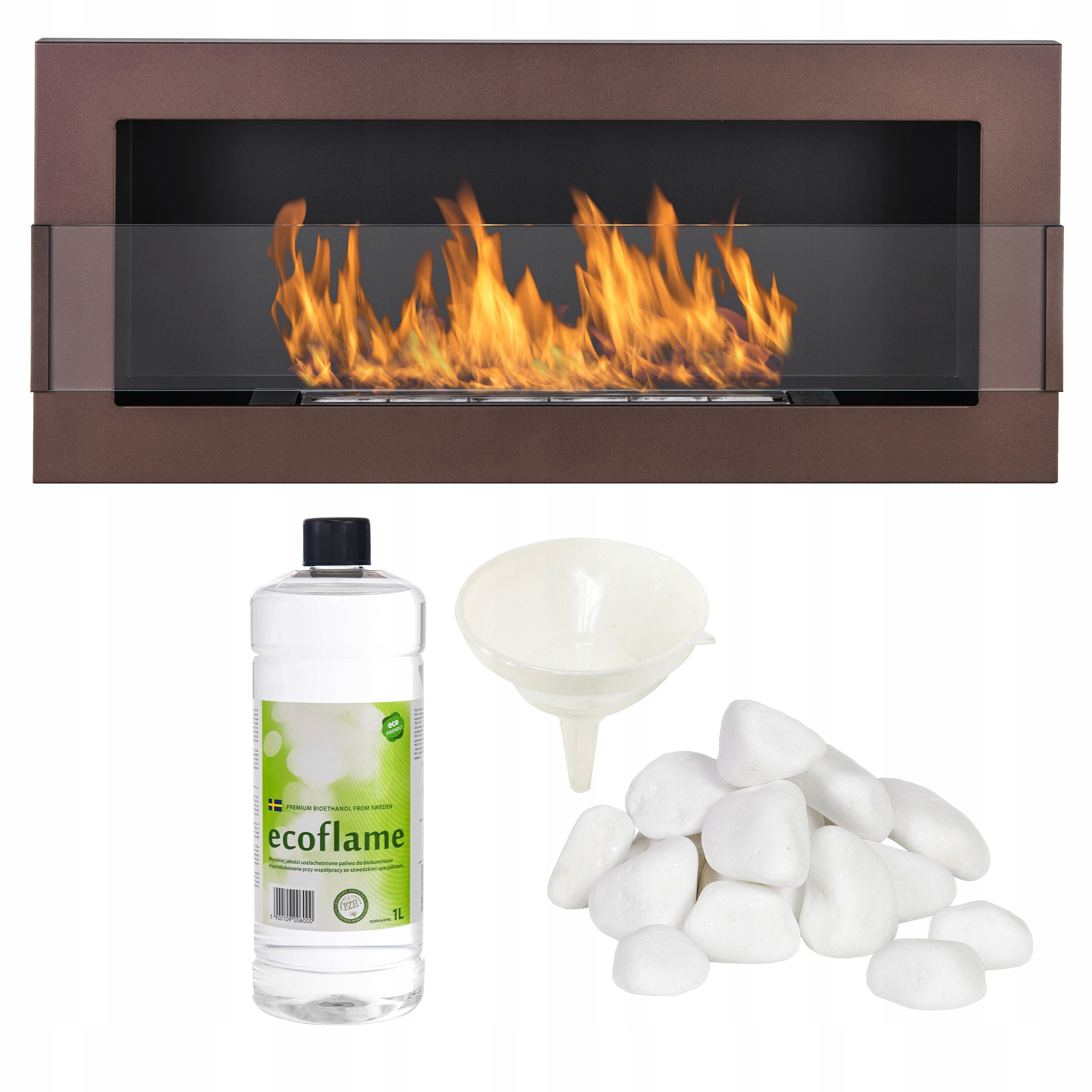 Biokrb hnědý 90x40 s bezpečnostním sklem