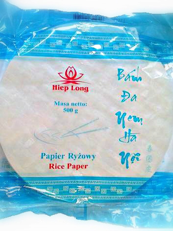 

Papier ryżowy okrągły 22cm, 500g Hiep Long
