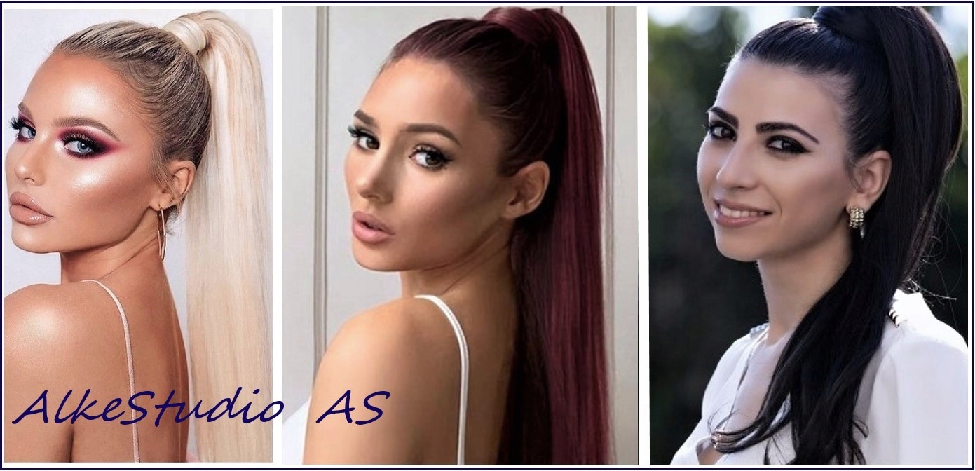 Doczepiany KUCYK oplatany KITKA dopinka 55cm BLOND Typ włosów syntetyczne