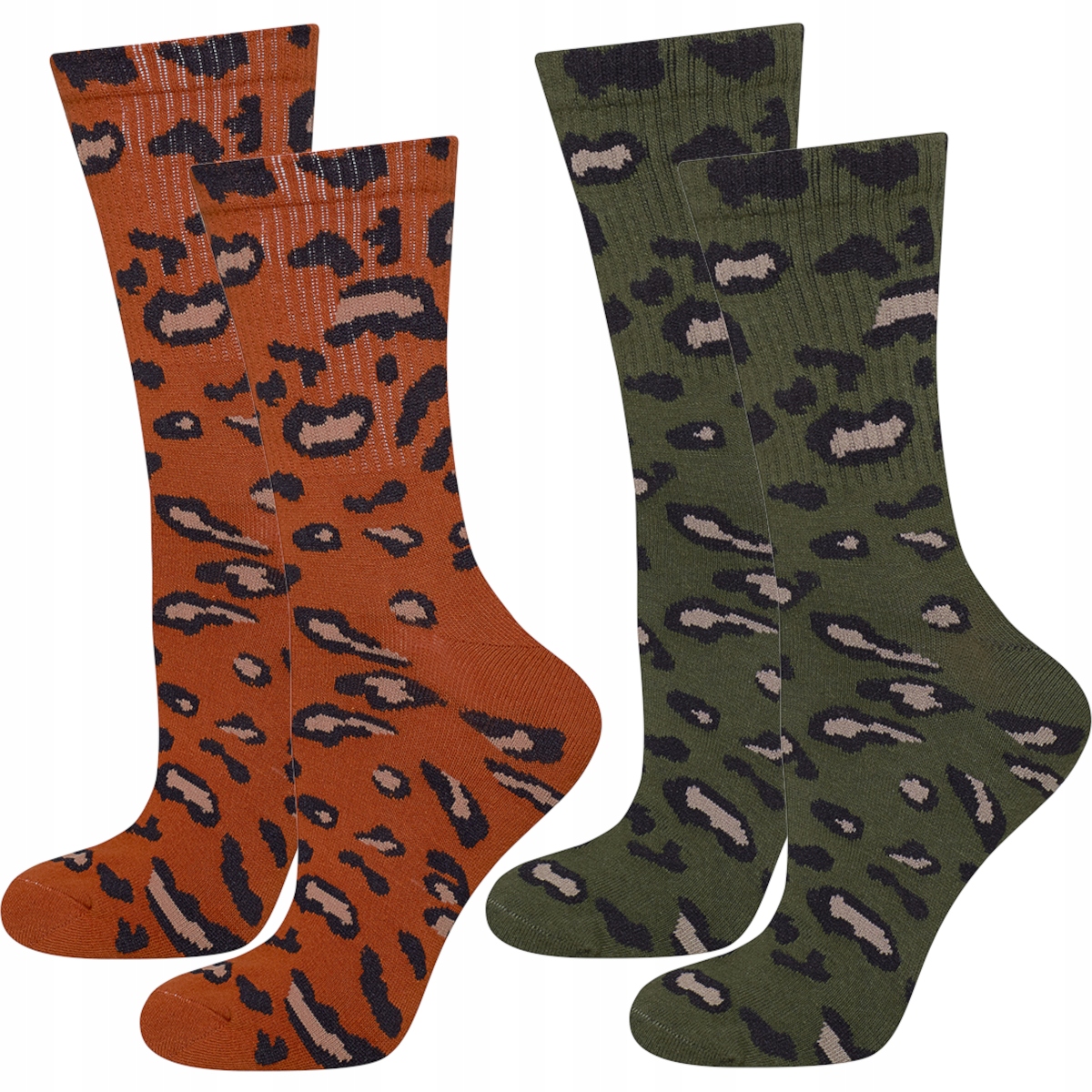 

2 Pary Skarpetki Damskie Soxo Wysokie Zestaw