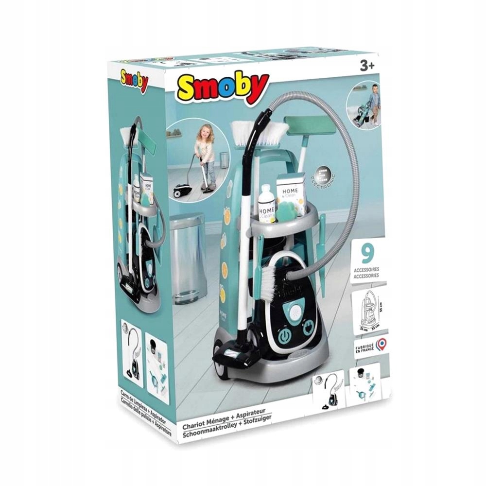 WÓZEK DO SPRZĄTANIA Z ODKURZACZEM