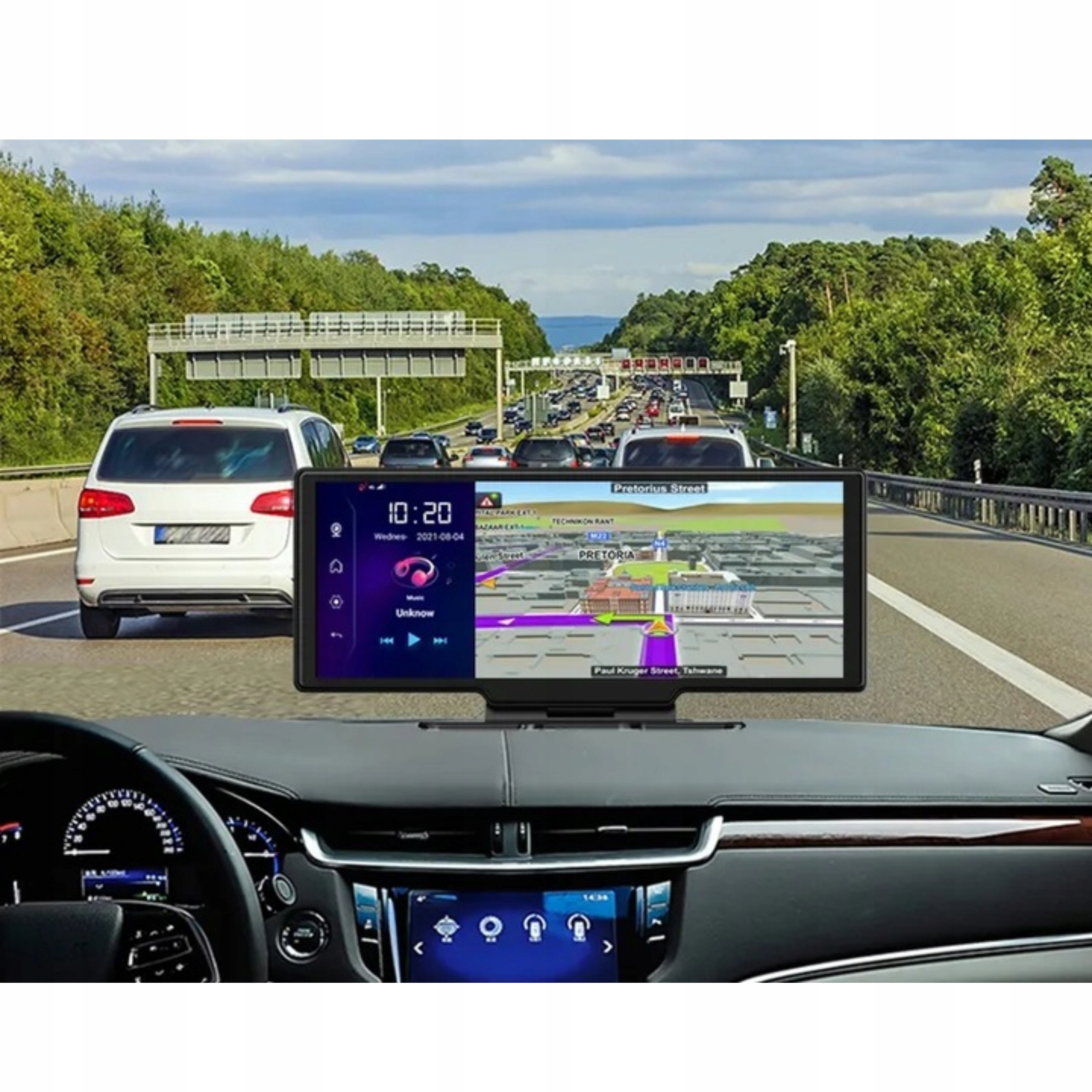 RADIO STACJA MULTIMEDIALNA MONITOR ANDROID AUTO APPLE CARPLAY ANDROID 13 Pilot w zestawie nie