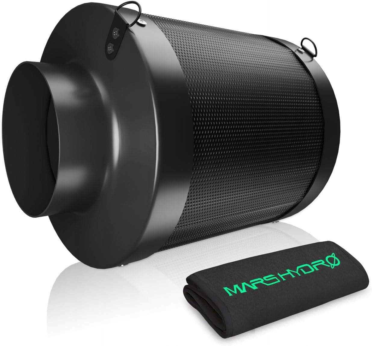 6-palcový filter s aktívnym uhlím, 150 mm, inline vzduchový filter