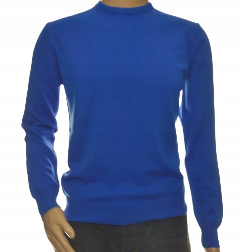 Pánský klasický svetr s kašmírem a merino vlnou XXL 2XL chrpa 102