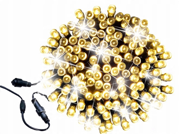 

Lampki Choinkowe 300LED 21,5m Białe Ciepłe Flash