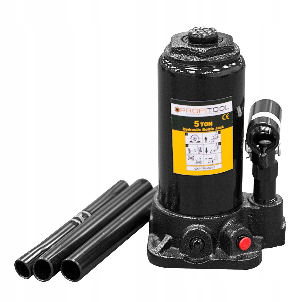 F53835_C Podnośnik butelkowy, udźwig: 5000kg, mini Marka PROFITOOL