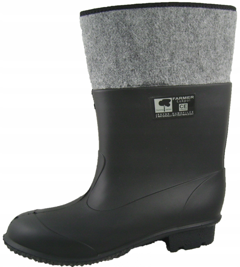 Gumofilce Ocieplane Filcem Kalosze Nieprzemakalne Wysokość wysokie