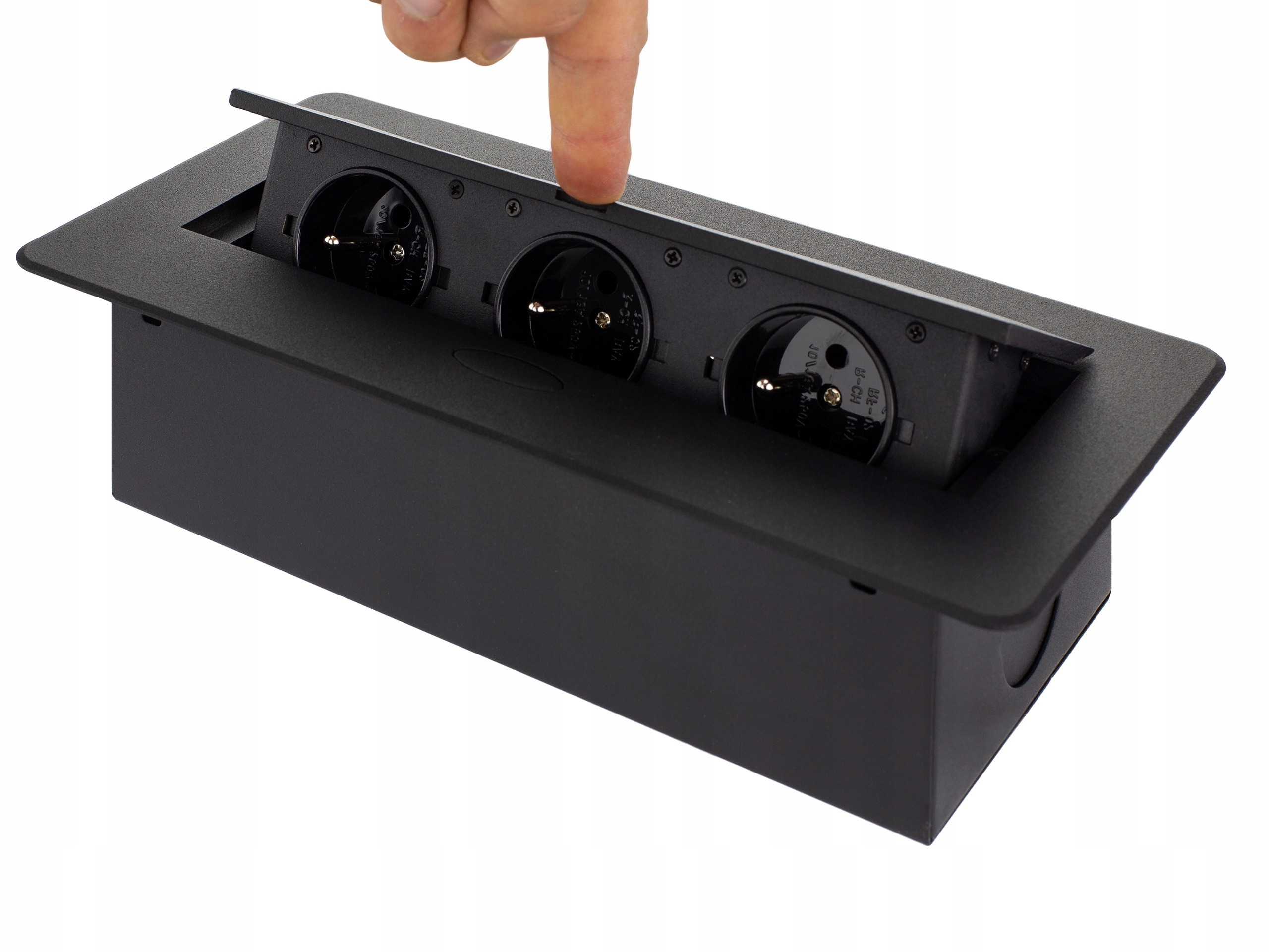 Gniazdo meblowe wpuszczane blat biurkowe 3x 230V Rodzaj gniazda blatowe