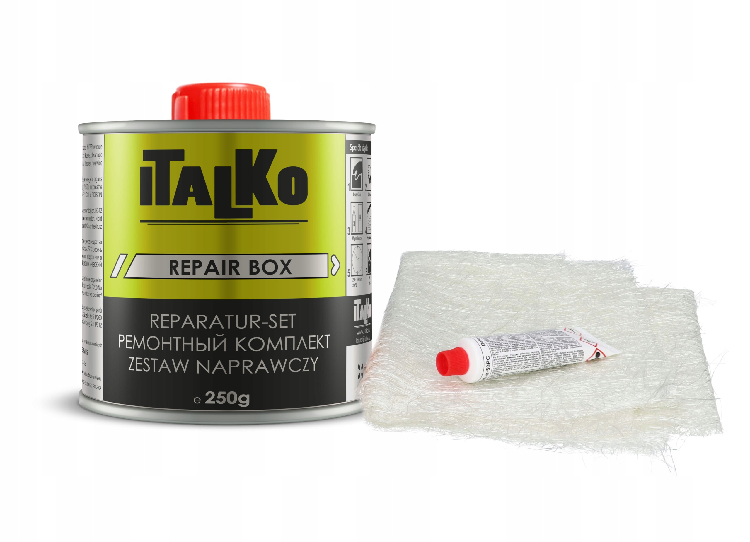 

Italko Zestaw Naprawczy Utwardzacz Żywica 250G