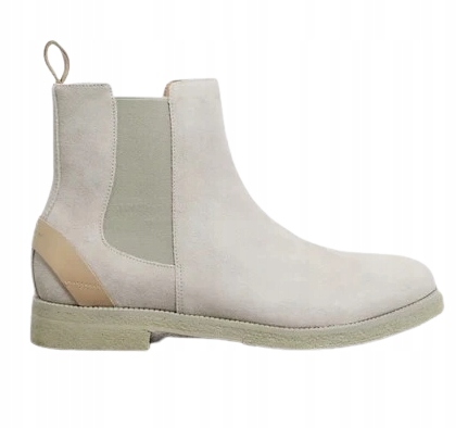 Reiss Pánské Kožené Šněrovací Boty Šedé 45 EU45 UK11 3_4