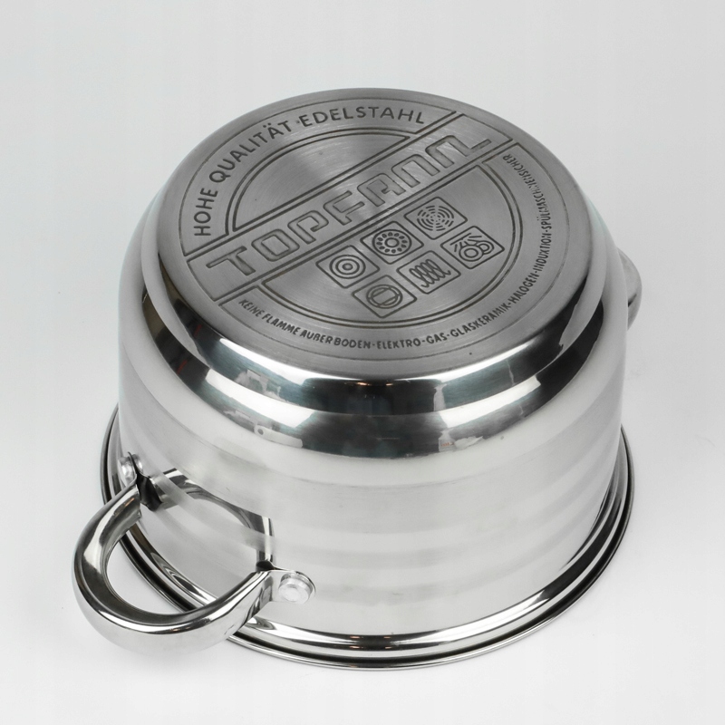 GARNEK ZE STALI NIERDZEWNEJ 16 CM Z POKRYWKĄ 1,5L Pojemność 1.5 l