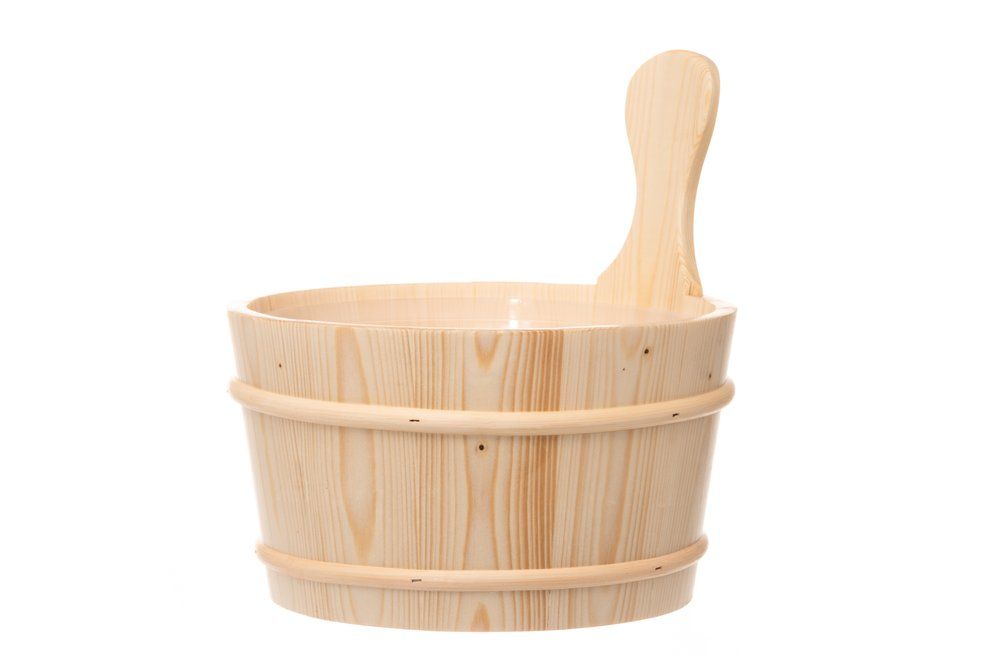 Dřevěný Kbelík Ceber Do Sauny 4Living, Natural 4 l