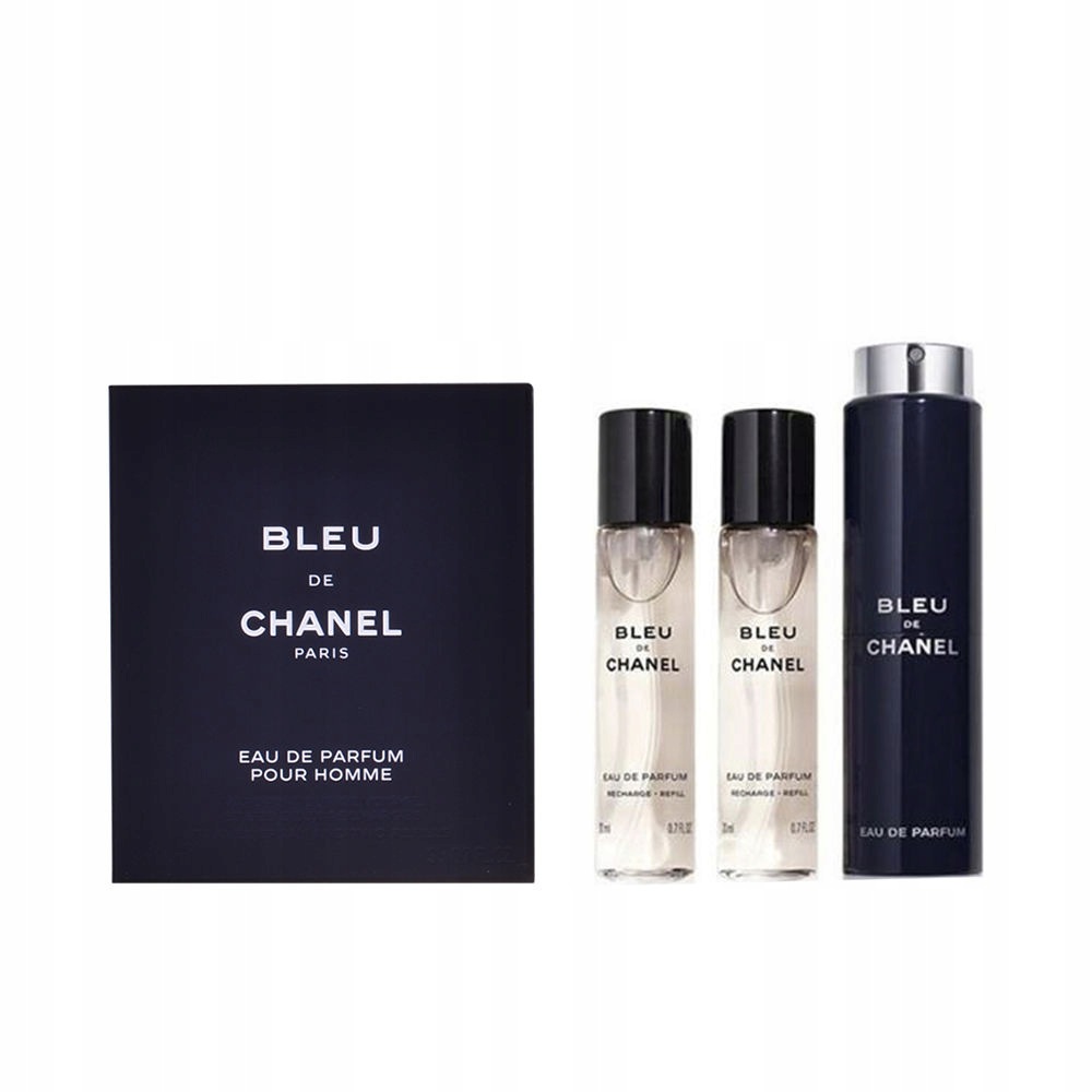 Bleu eau de parfum cestovní plnitelný sprej 3 x 20 ml