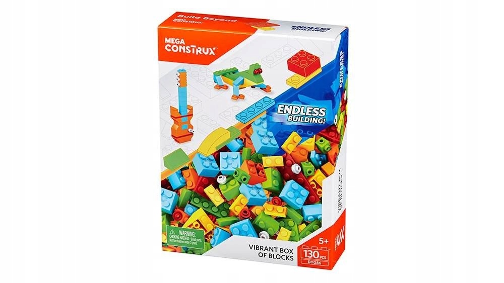 mega construx vibrant box 130pcs dyg86 klocki