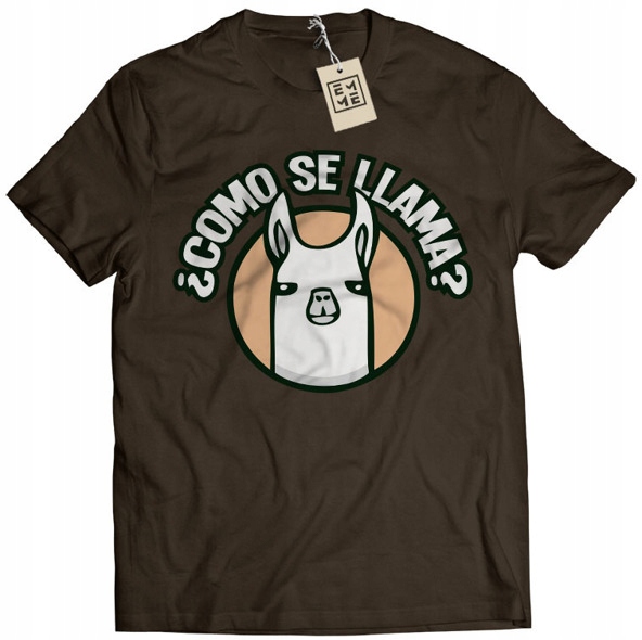 

Koszulka Como Se Llama brązowa M