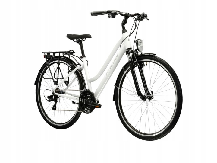 Rower trekkingowy turystyczny Kross Trans 1.0 rama M 17 cali koło 28" biały